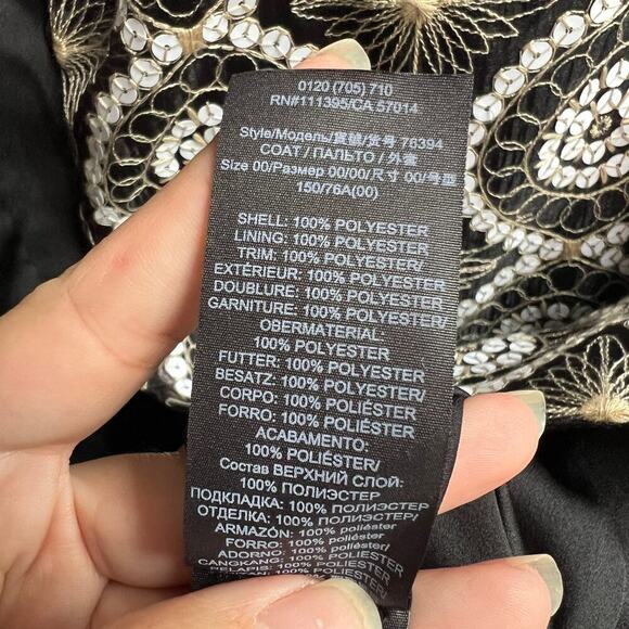 NWT Tory Burch Satin Trimmed Embellished Organza Jacket - Picture 11 of 11